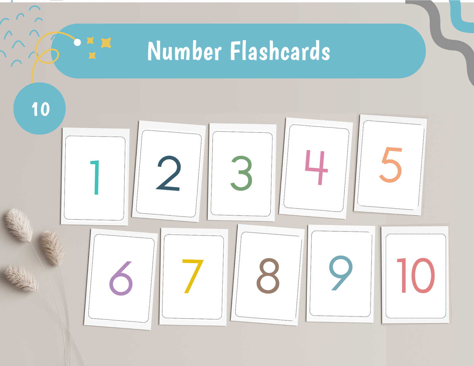 Numbers 1-10 Flashcards